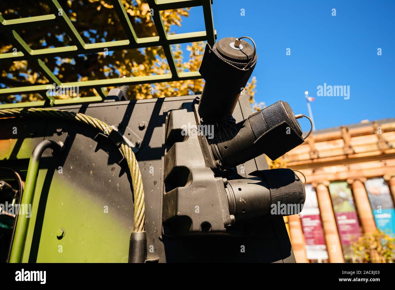 Strasbourg, France - Sep 21, 2019 : détails du véhicule blindé de combat d'infanterie - VBCI, véhicule blindé de combat d'infanterie fabriqué par Renault Banque D'Images