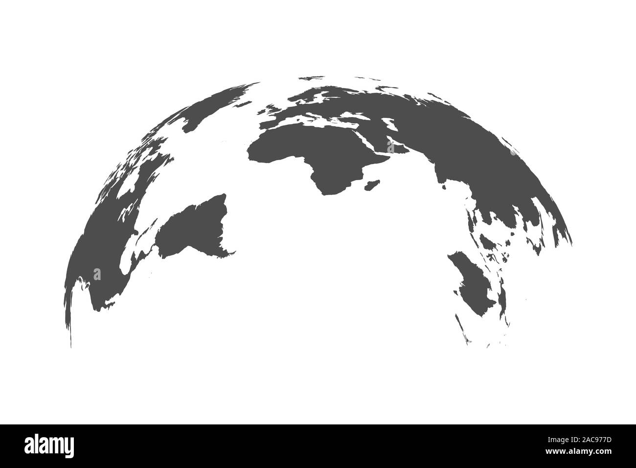 Carte du monde Globe isolé sur fond blanc Illustration de Vecteur