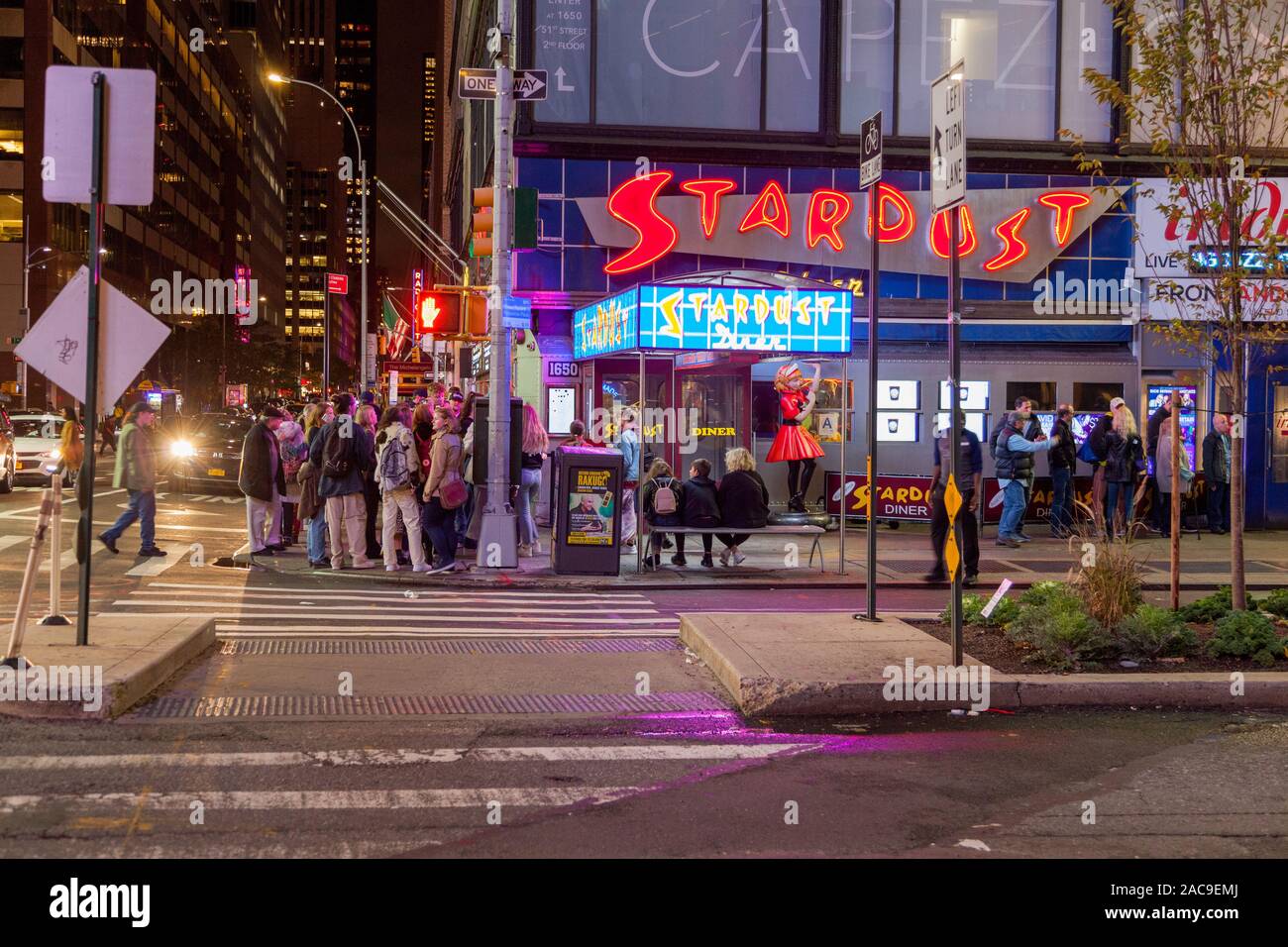 Ellen's Stardust Diner, Broadway, New York City, États-Unis d'Amérique. Banque D'Images