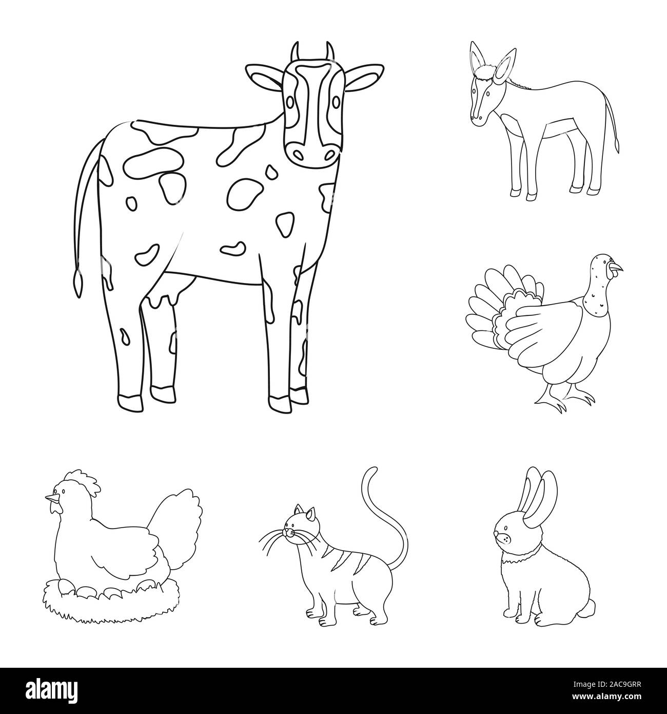 Maison de vecteur conception et la campagne du symbole. Collection de stock et de l'agriculture maison illustration vectorielle. Illustration de Vecteur