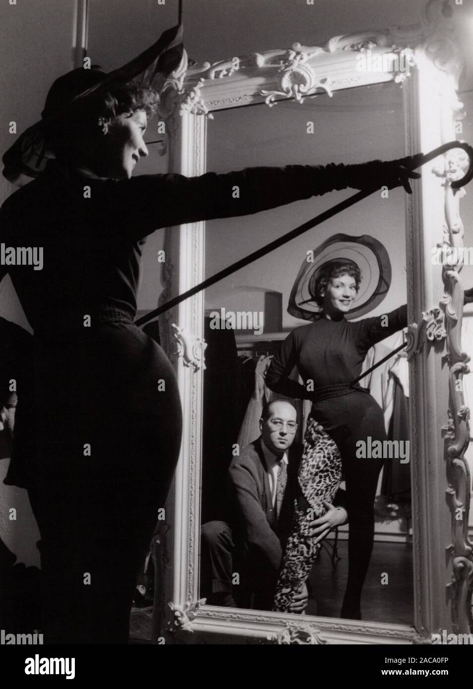 Renate Mannhardt, deutsche Schauspielerin, Deutschland frühe 1950er Jahre. L'actrice allemande Renate Mannhardt, Allemagne début des années 50,- Banque D'Images