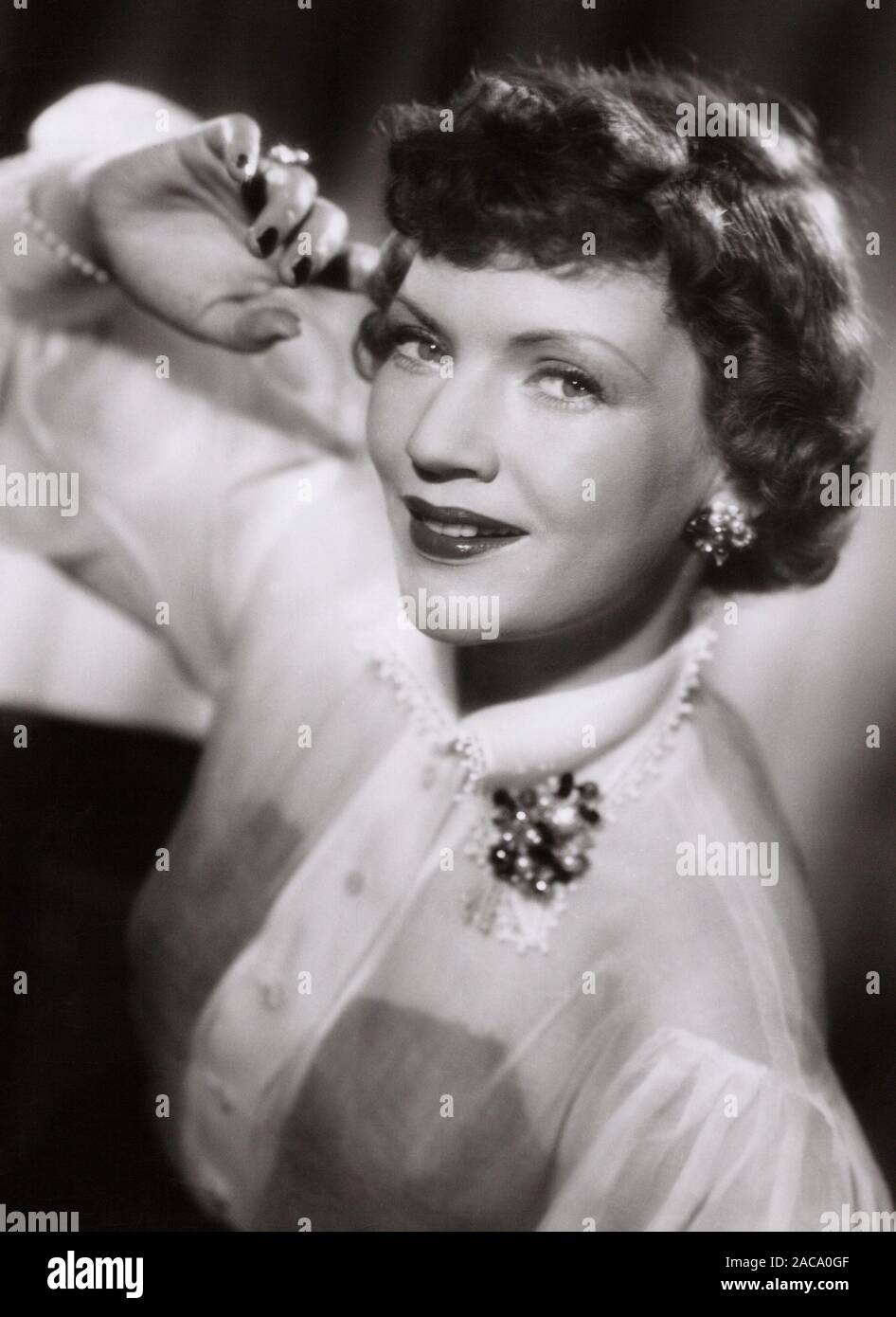 Renate Mannhardt, deutsche Schauspielerin, Deutschland frühe 1950er Jahre. L'actrice allemande Renate Mannhardt, Allemagne début des années 50,- Banque D'Images