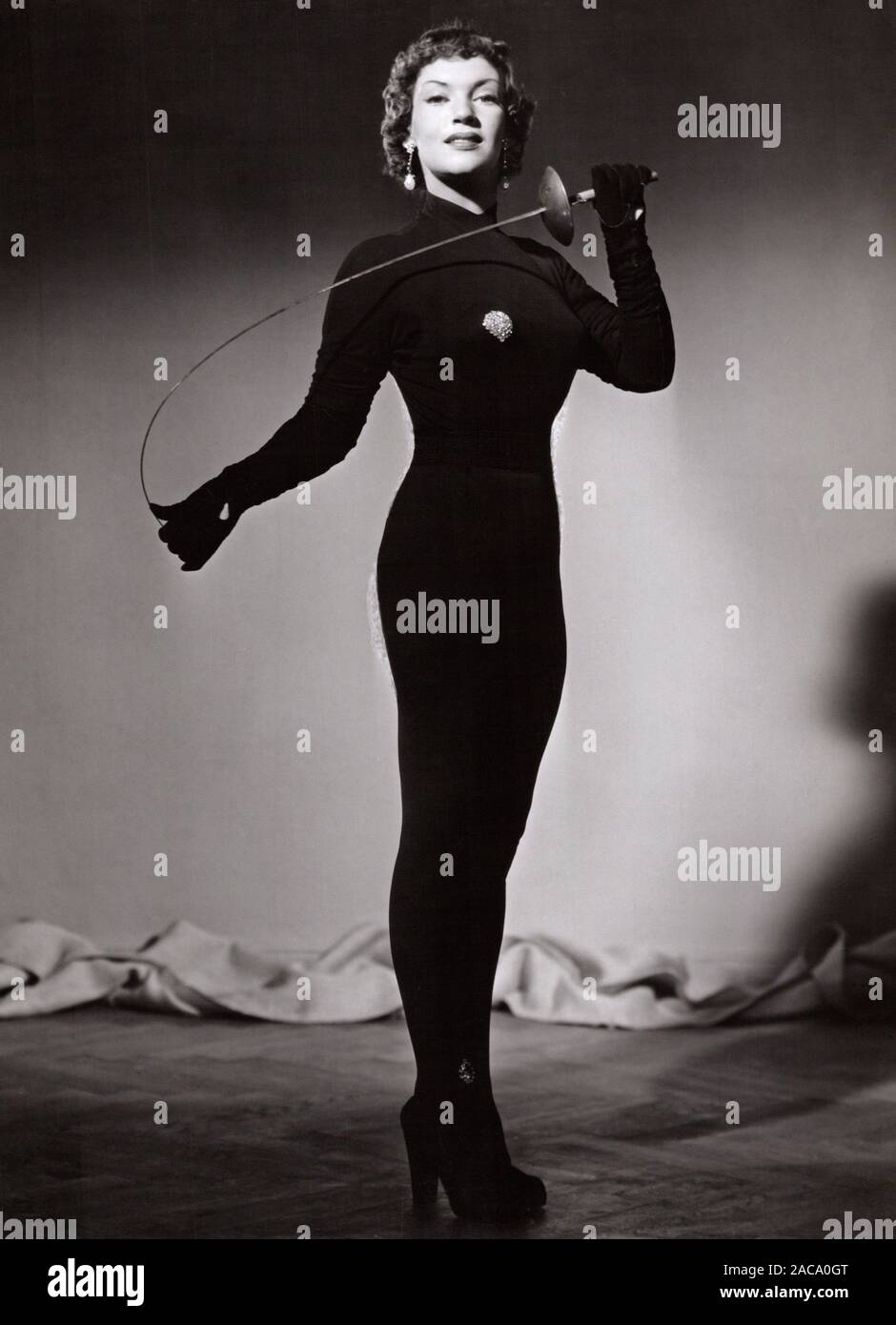 Renate Mannhardt, deutsche Schauspielerin, Deutschland frühe 1950er Jahre. L'actrice allemande Renate Mannhardt, Allemagne début des années 50,- Banque D'Images