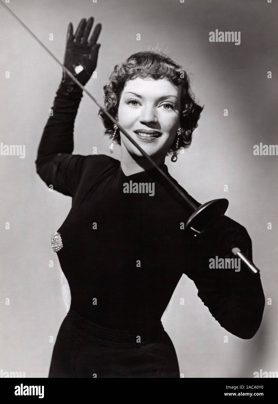 Renate Mannhardt, deutsche Schauspielerin, Deutschland frühe 1950er Jahre. L'actrice allemande Renate Mannhardt, Allemagne début des années 50,- Banque D'Images