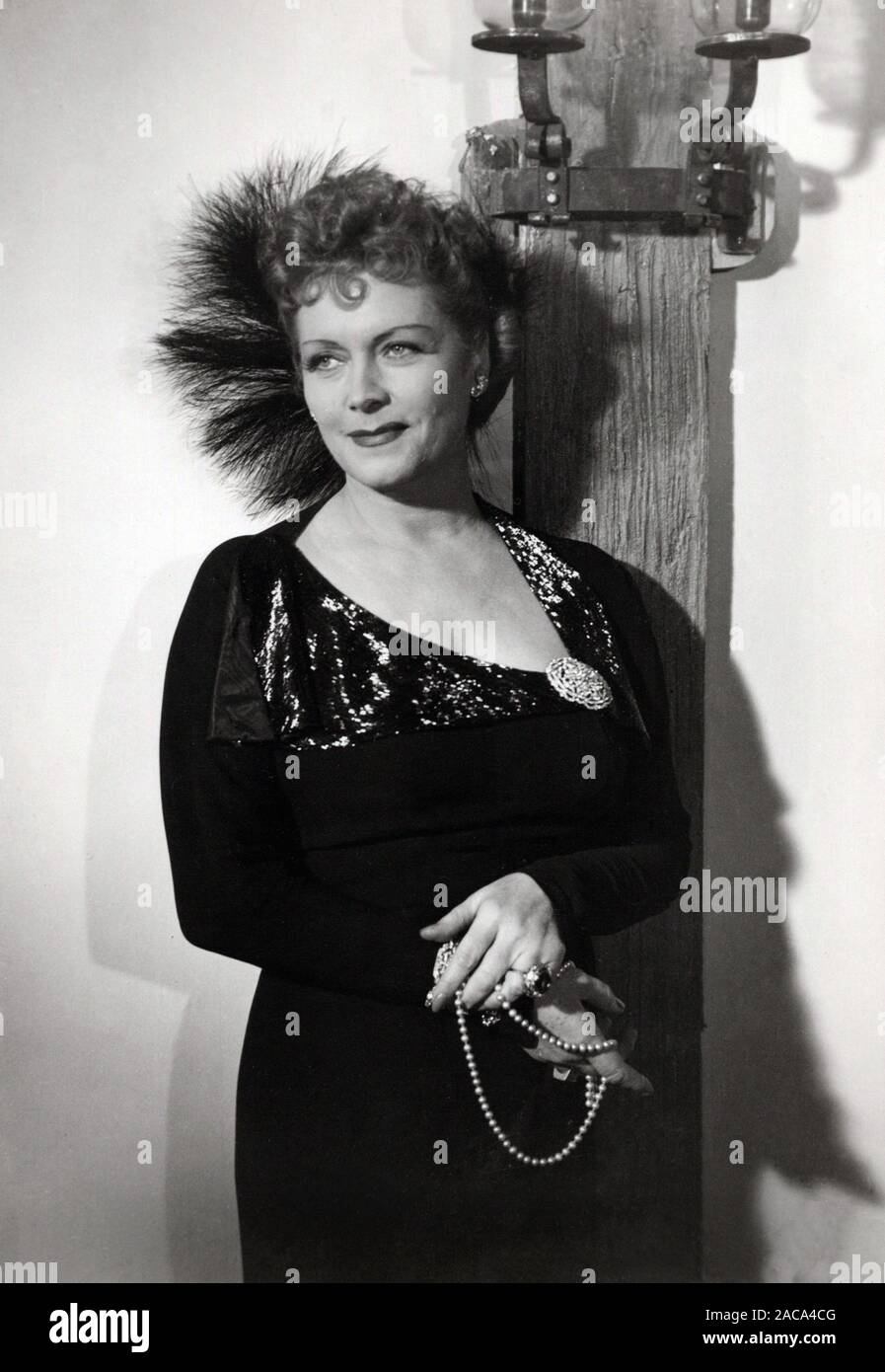 Olga Tschechowa, deutsche Schauspielerin 1950er Jahre, Deutschland. L'actrice allemande Olga Tschechowa, l'Allemagne des années 1950. Banque D'Images