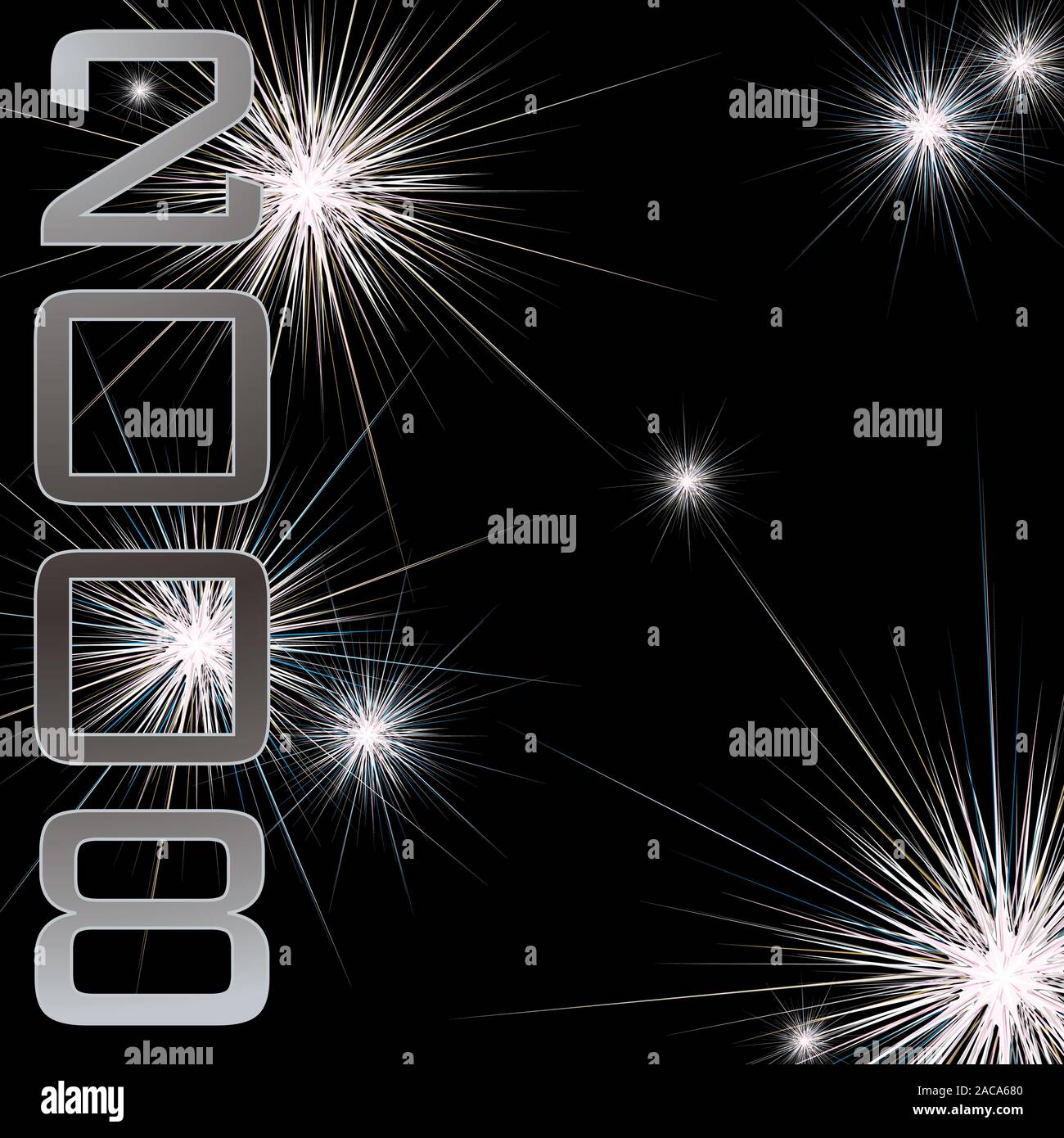 Explosion d'une nouvelle année Banque D'Images
