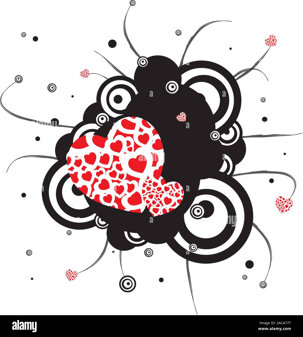 Coeur gothique Banque D'Images