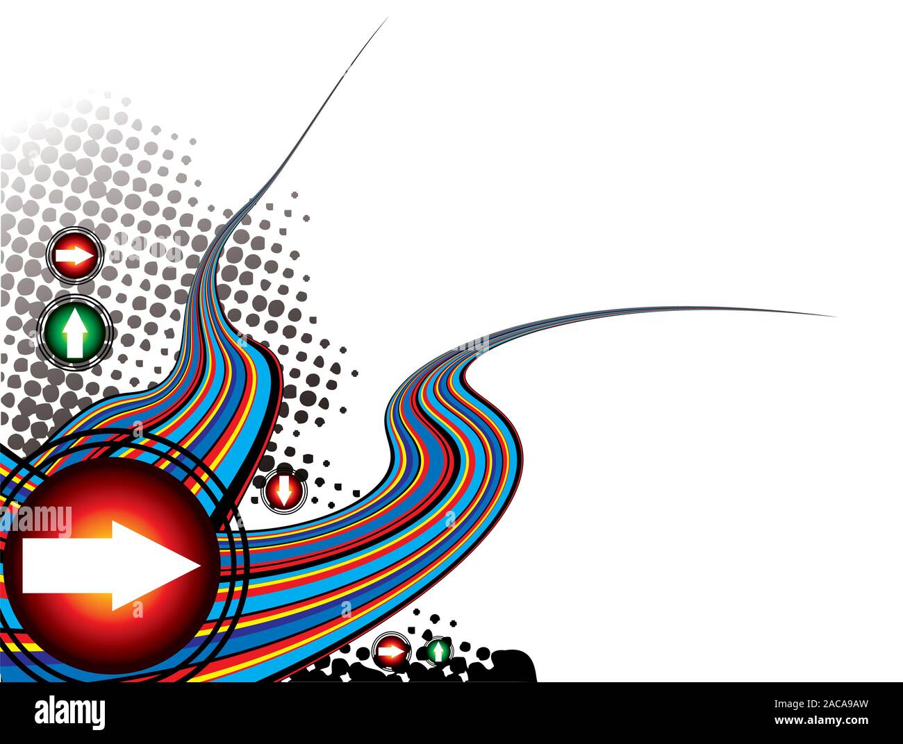 Moderne effet arc-en-ciel Banque D'Images