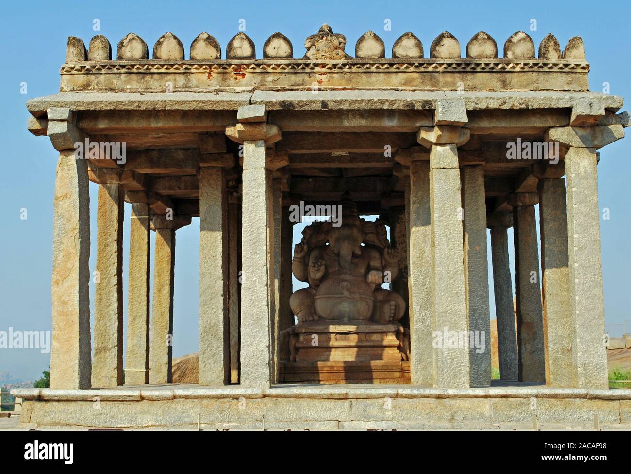 Sasivekalu Ganesha Tempel dans Hampi Banque D'Images