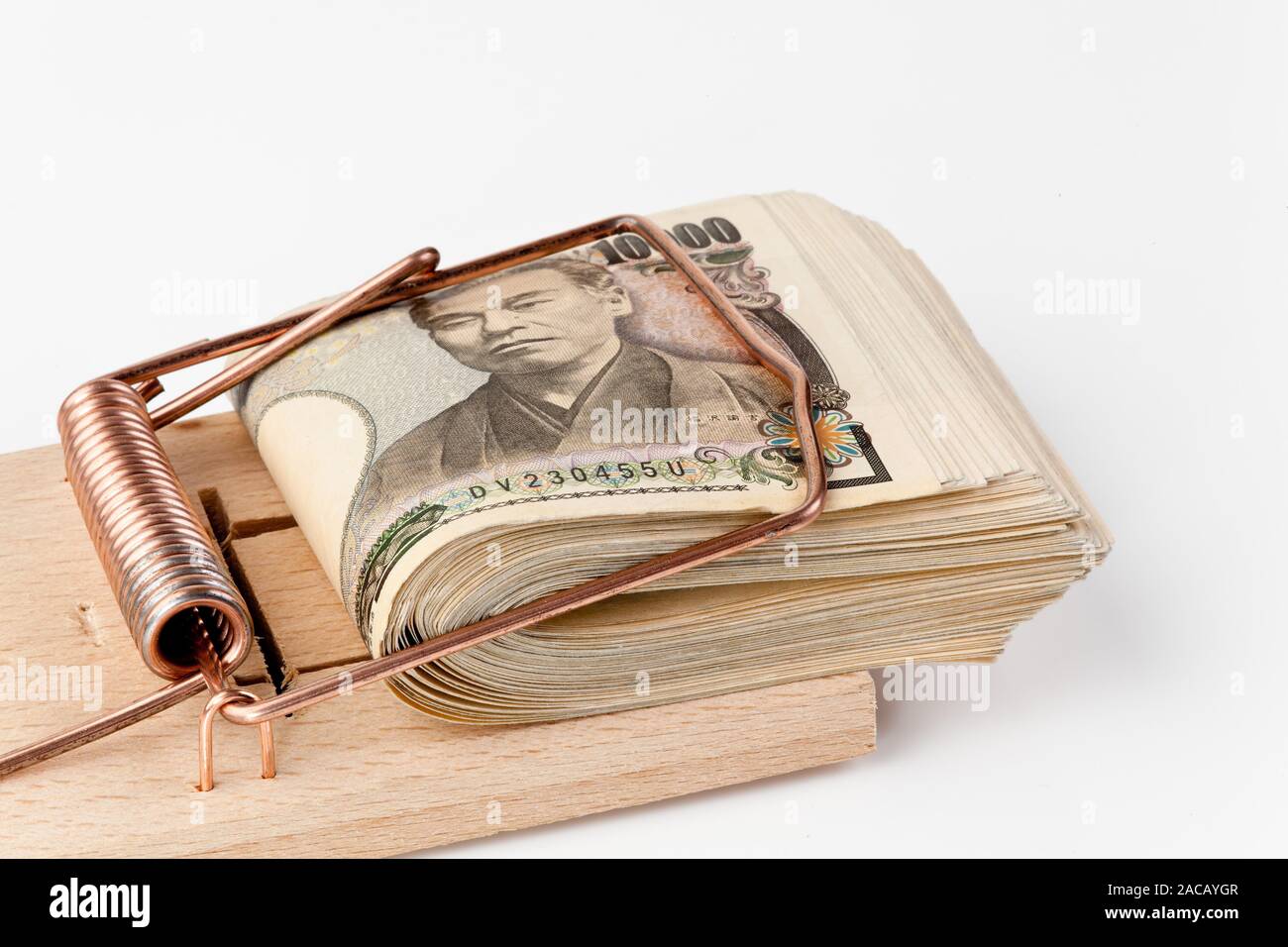 Mousetrap billets en yen japonais Banque D'Images