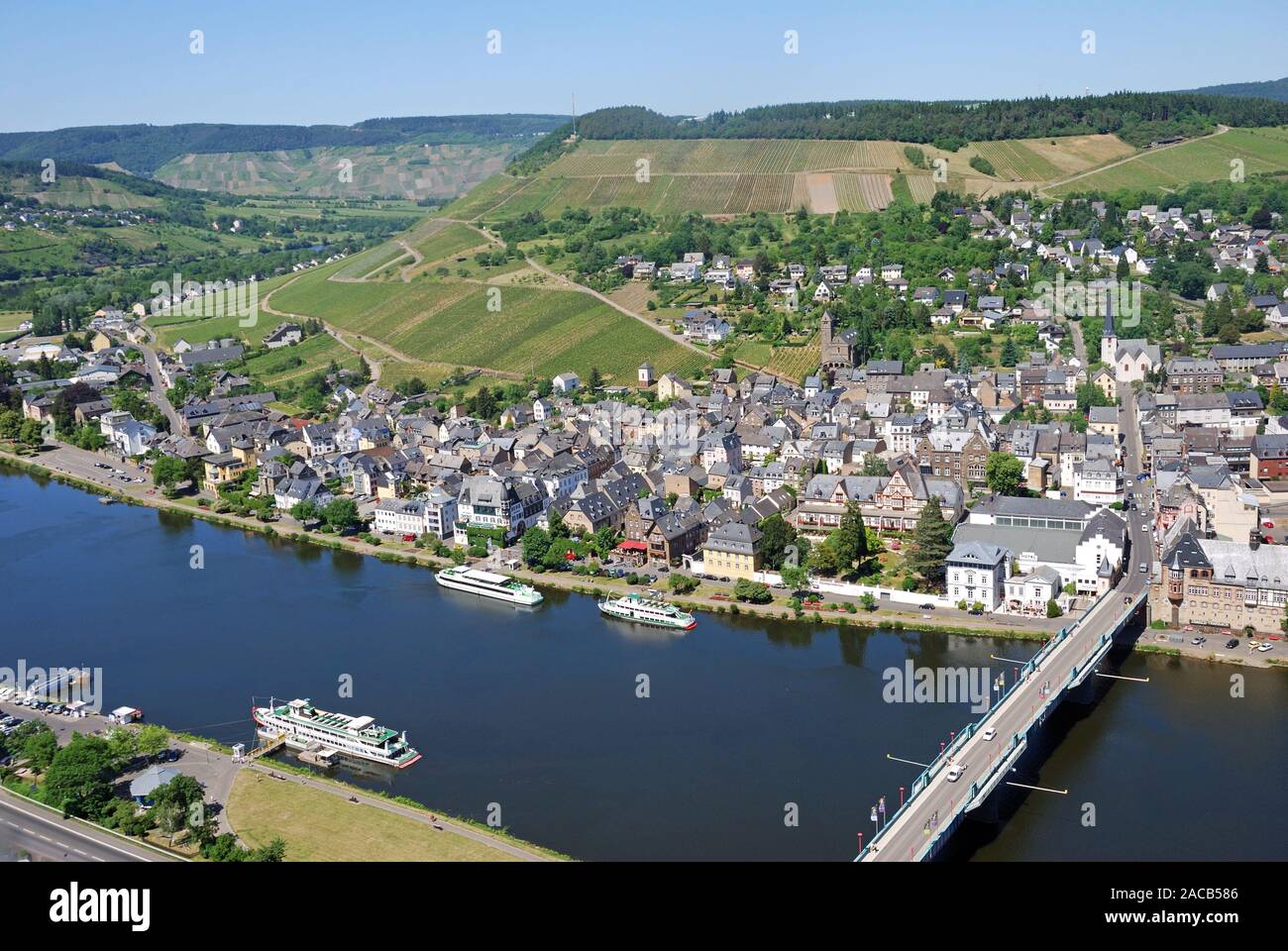 Traben-Trarbach, district de Traben, Moselle, district de Bernkastel-Wittlich, Rhénanie-Palatinat, Allemagne, Europe, PublicGrou Banque D'Images