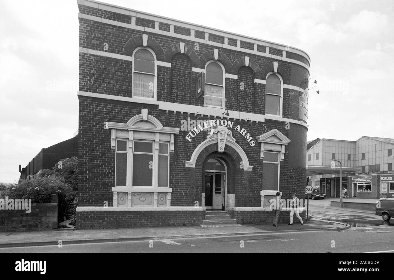 Les maisons dans le West Yorkshire en 1986, le nord de l'Angleterre, Royaume-Uni Banque D'Images