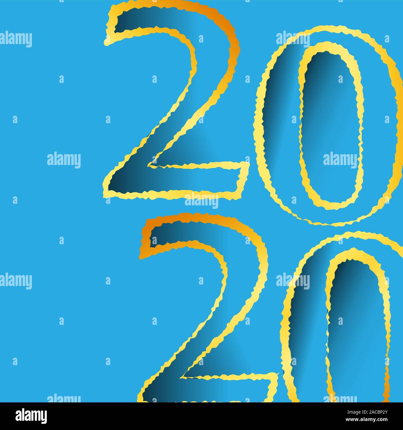 Bonne année 2020, année du rat, la conception 3D, illustration,réaliste en couches, pour des bannières, affiches dépliants. Bonne année 2020, année du rat Illustration de Vecteur