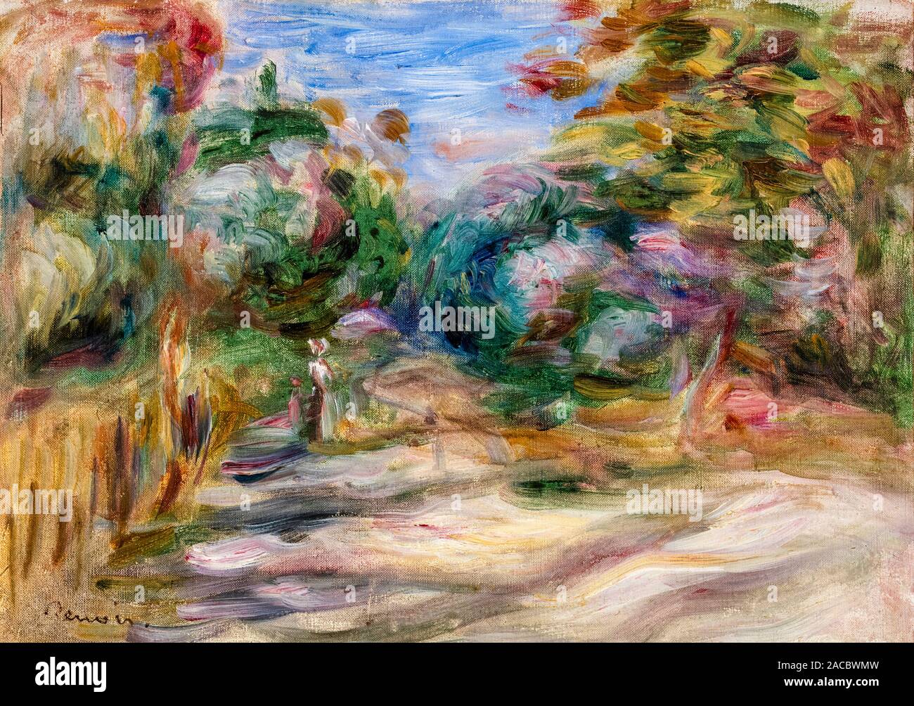 Pierre Auguste Renoir, Paysage, (Paysage), la peinture de paysages, 1911 Banque D'Images