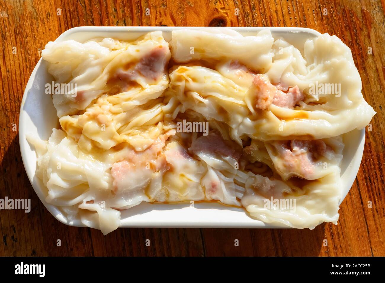 Vue supérieure de la cuisine cantonaise traditionnelle de Cheong in un matin Banque D'Images