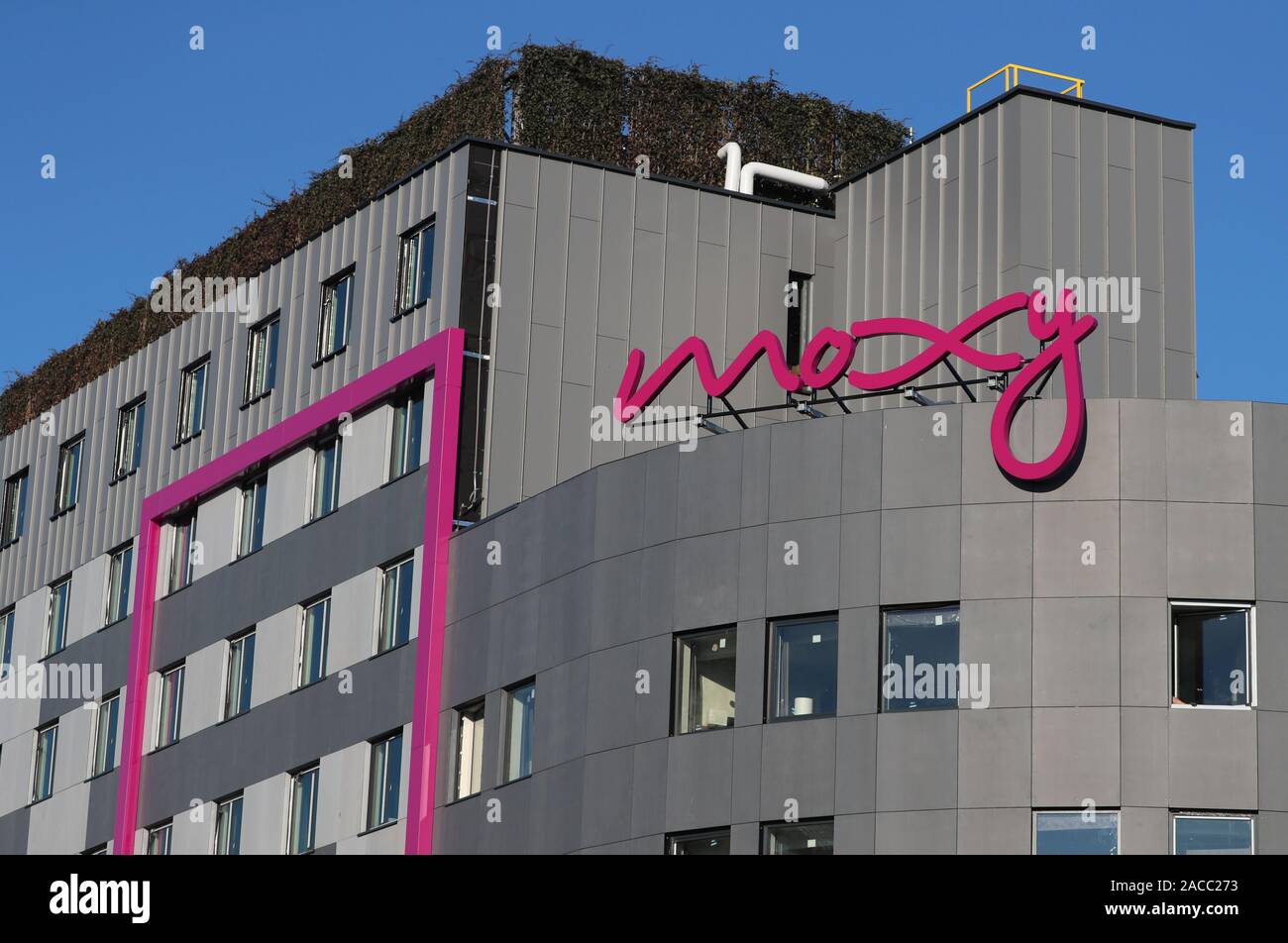 Nouveau hôtel Moxy à Southampton Banque D'Images Nouveau hôtel Moxy à Southampton Banque D'Images