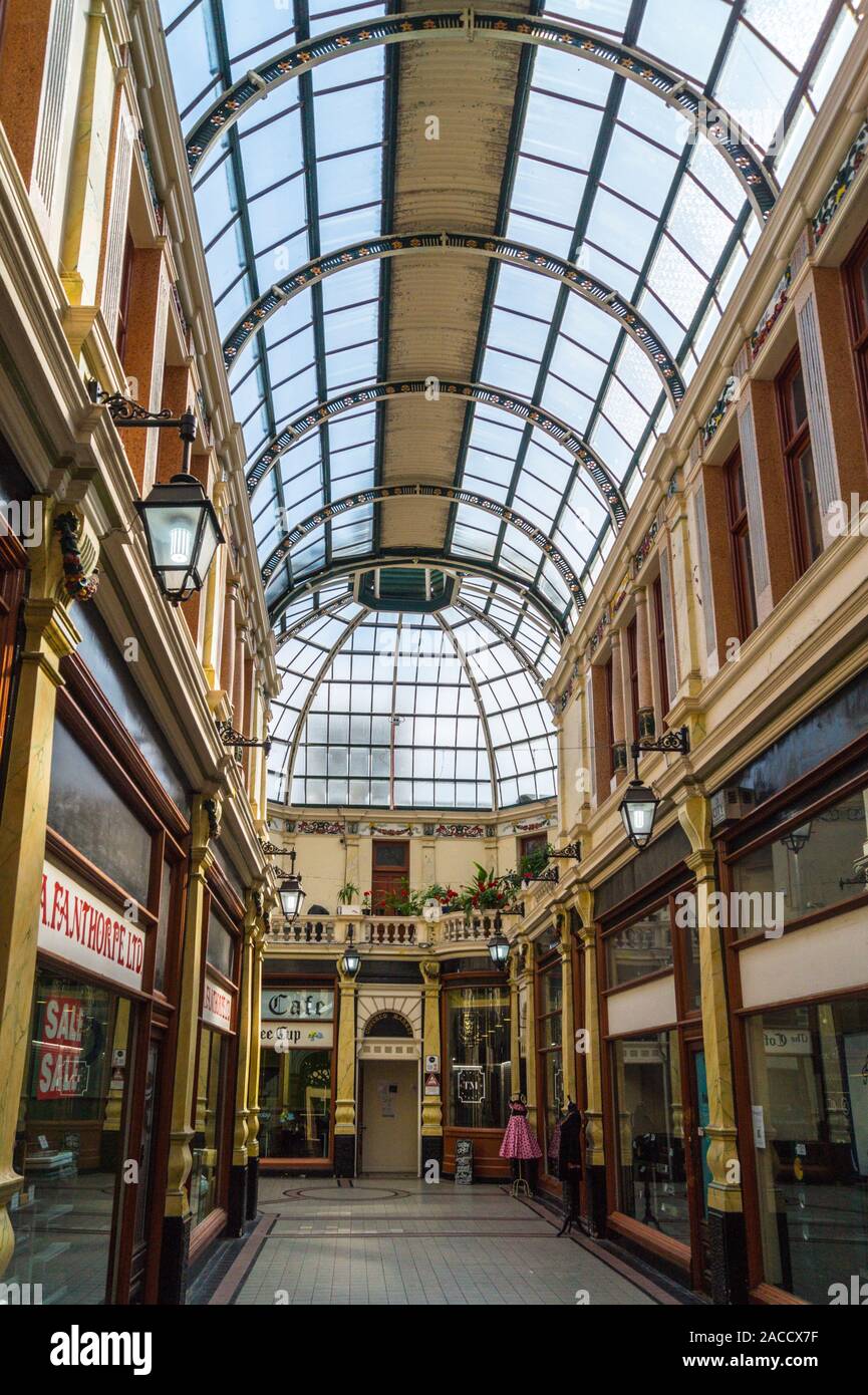 Hepworth Arcade Arcade commerçante, 1897, Kingston Upon Hull, East Riding, Yorkshire, Angleterre Banque D'Images