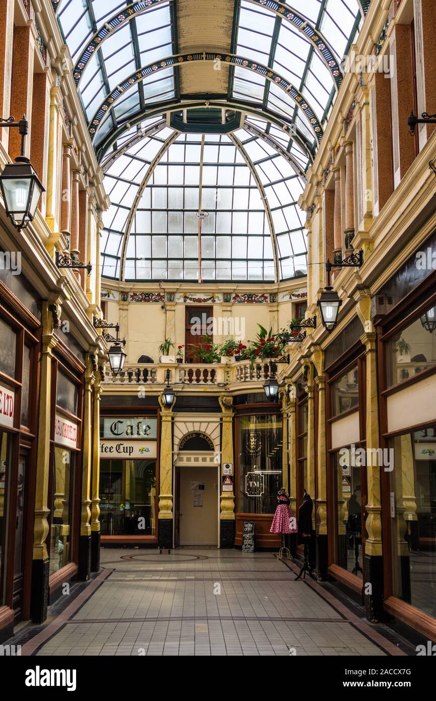 Hepworth Arcade Arcade commerçante, 1897, Kingston Upon Hull, East Riding, Yorkshire, Angleterre Banque D'Images