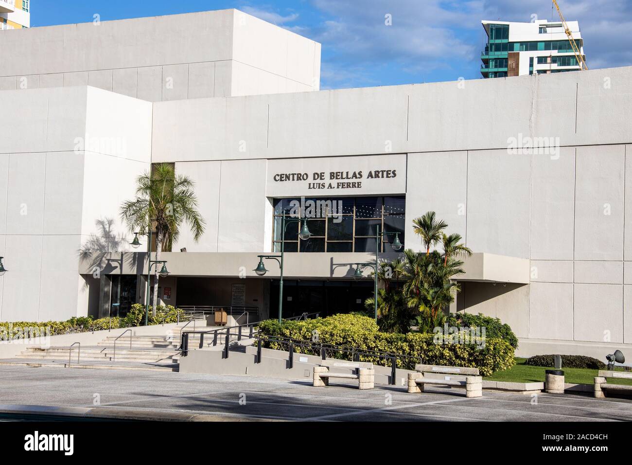 Luis A. Ferré Performing Arts Centre, ou Centro de Bellas Artes Luis A. Ferré, Centro de Bellas Artes, San Juan, Puerto Rico Banque D'Images