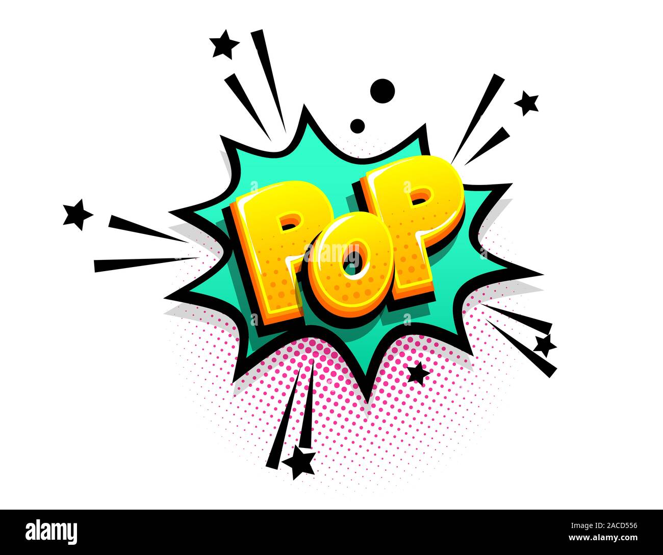 Texte phrase publicité bd pop art vente Illustration de Vecteur