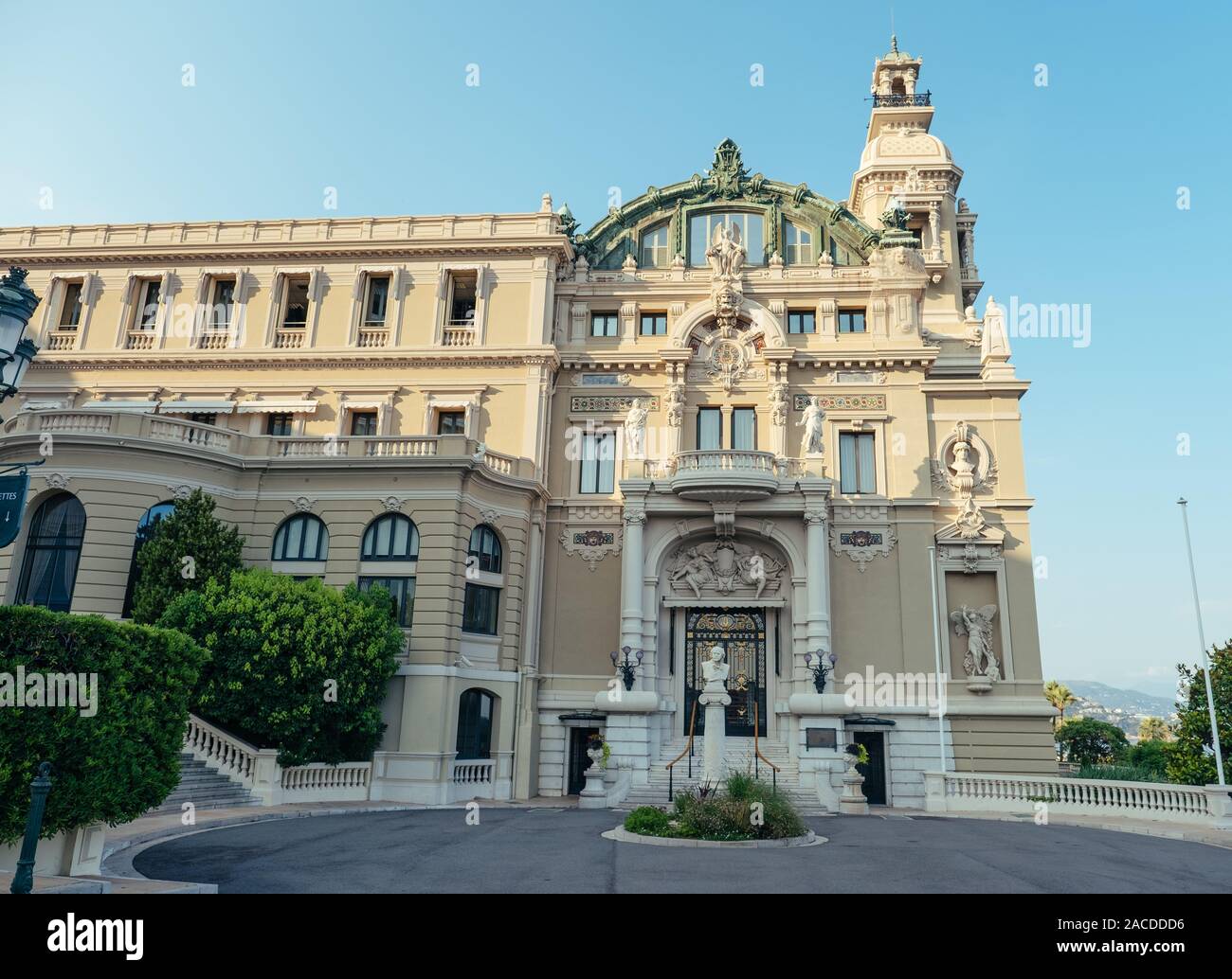 La ville de Monte Carlo, Monaco en été Banque D'Images