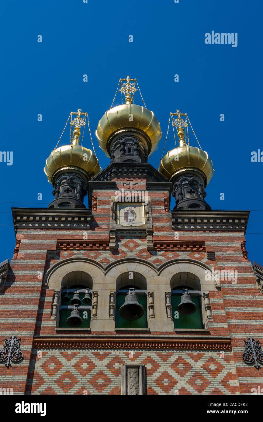 Saint Orthodoxe russe l'Église d'Alexandre Nevsky, Copenhague, Danemark Banque D'Images