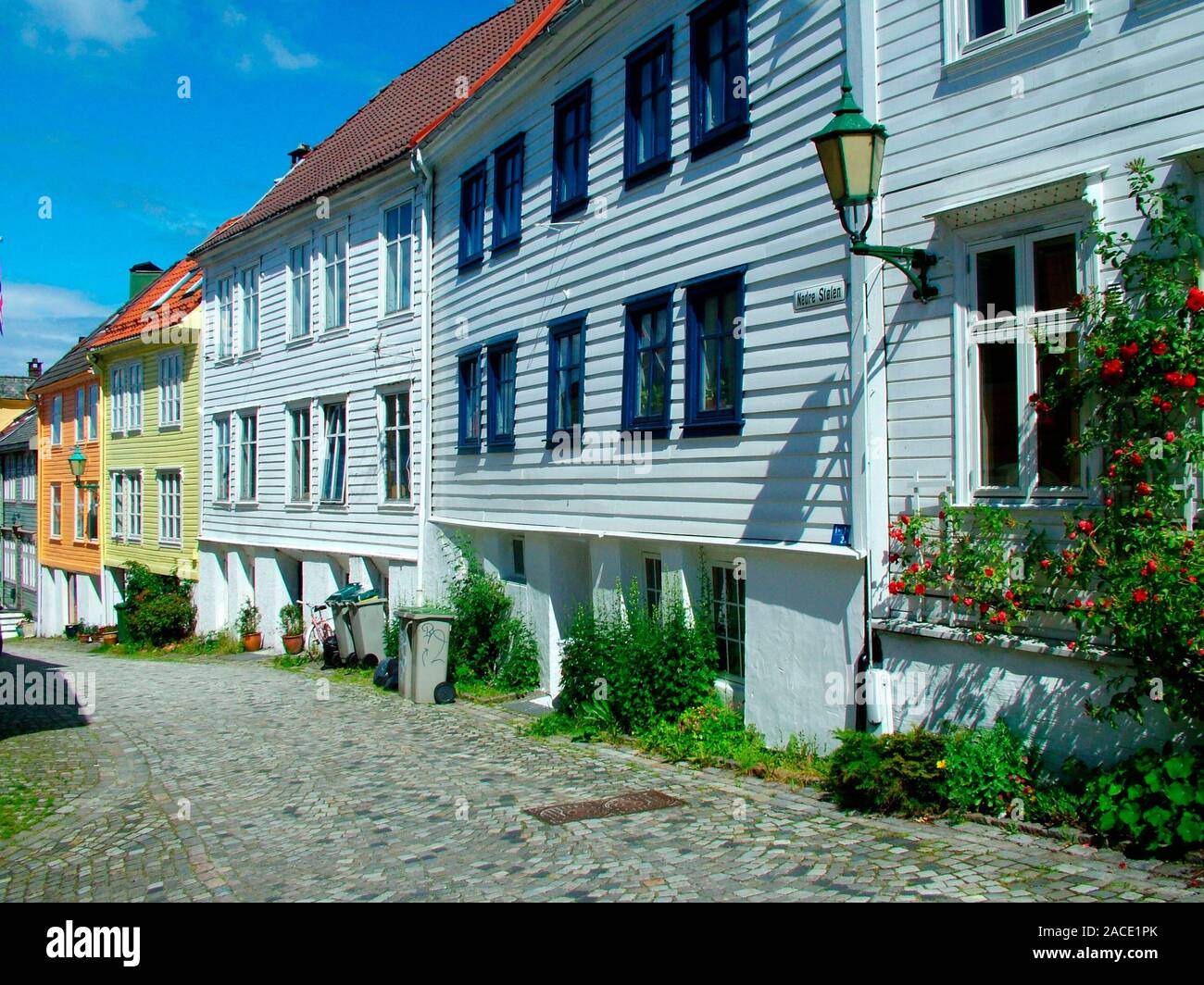 Norwegen, Altstadt von Bergen, Ruf Briketts, Banque D'Images