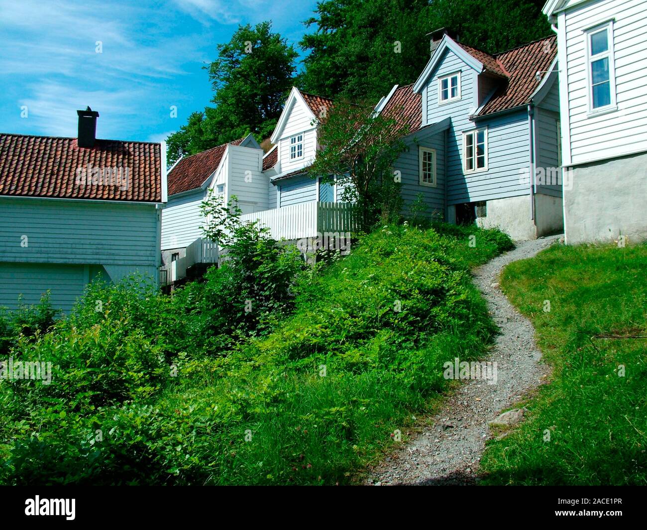 Norwegen, Altstadt von Bergen, Ruf Briketts, Banque D'Images