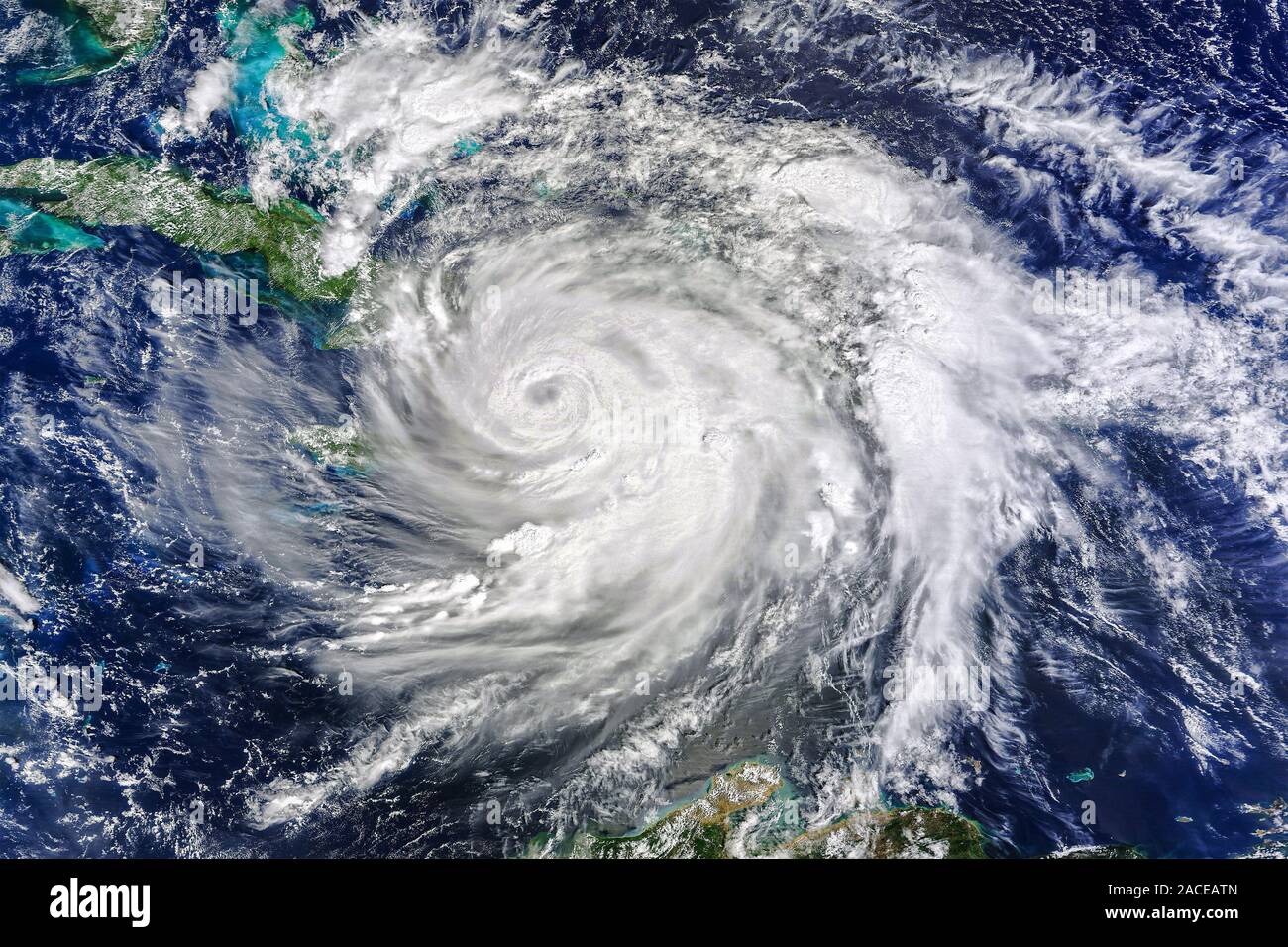L'ouragan vue depuis les éléments d'espace de cette image fournie par la NASA . Banque D'Images L'ouragan vue depuis les éléments d'espace de cette image fournie par la NASA . Banque D'Images