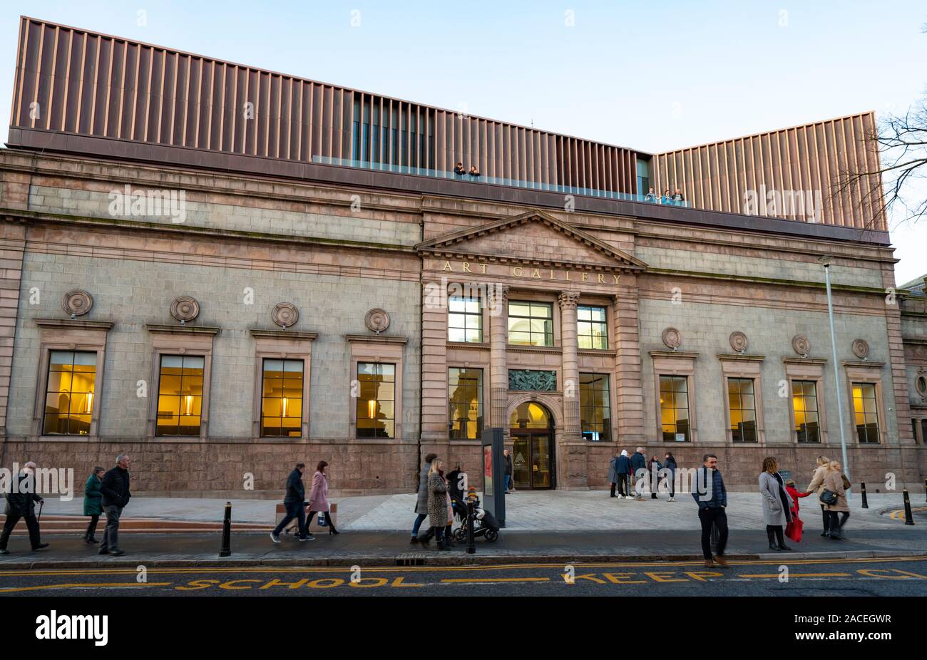 Aberdeen Art Gallery nouveau rouverte après travaux d'ajouter nouveau plancher à Aberdeen, Écosse, Royaume-Uni Banque D'Images