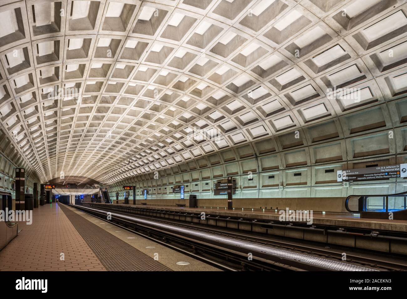 La station de métro de Washington DC Banque D'Images