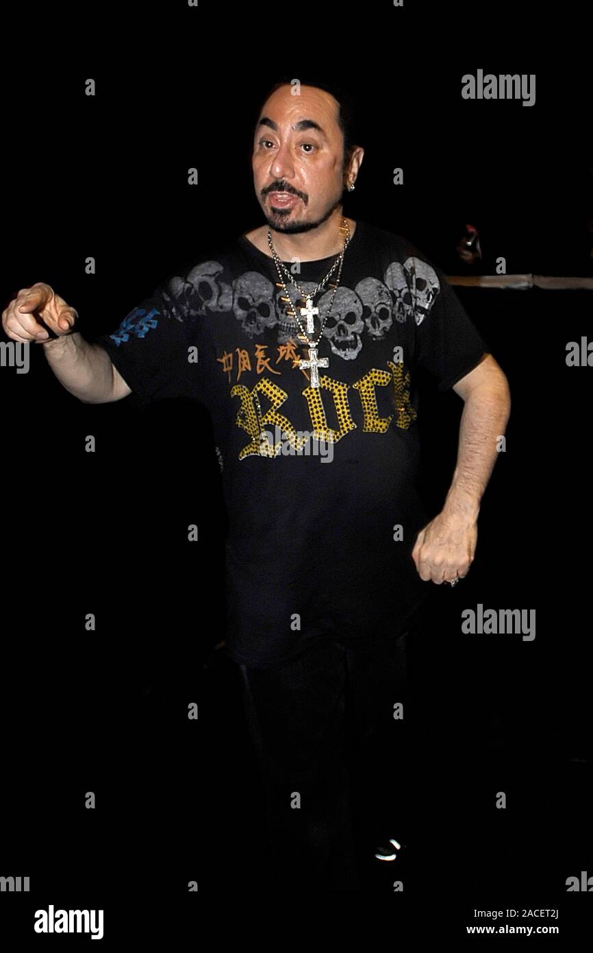 David Gest (11 mai 1953 - 12 avril 2016) - à l'Hippodrome de Leicester Square, Londres, Royaume-Uni - 06 septembre 2007. Crédit photo : George Chin/IconicPix Banque D'Images