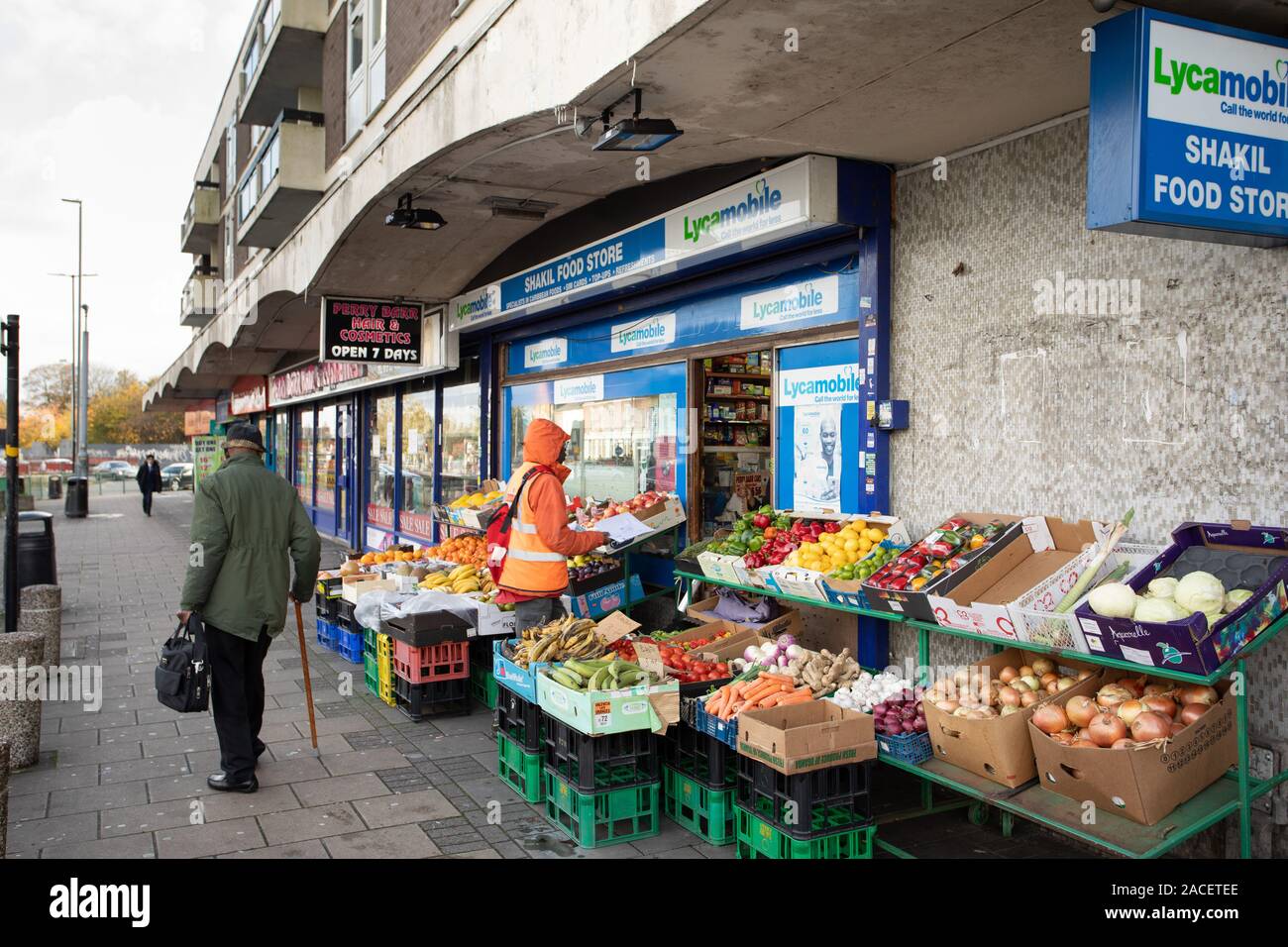 Perry Barr shopping centre Birmingham. La zone est régénéré pour les Jeux du Commonwealth de 2022 Banque D'Images