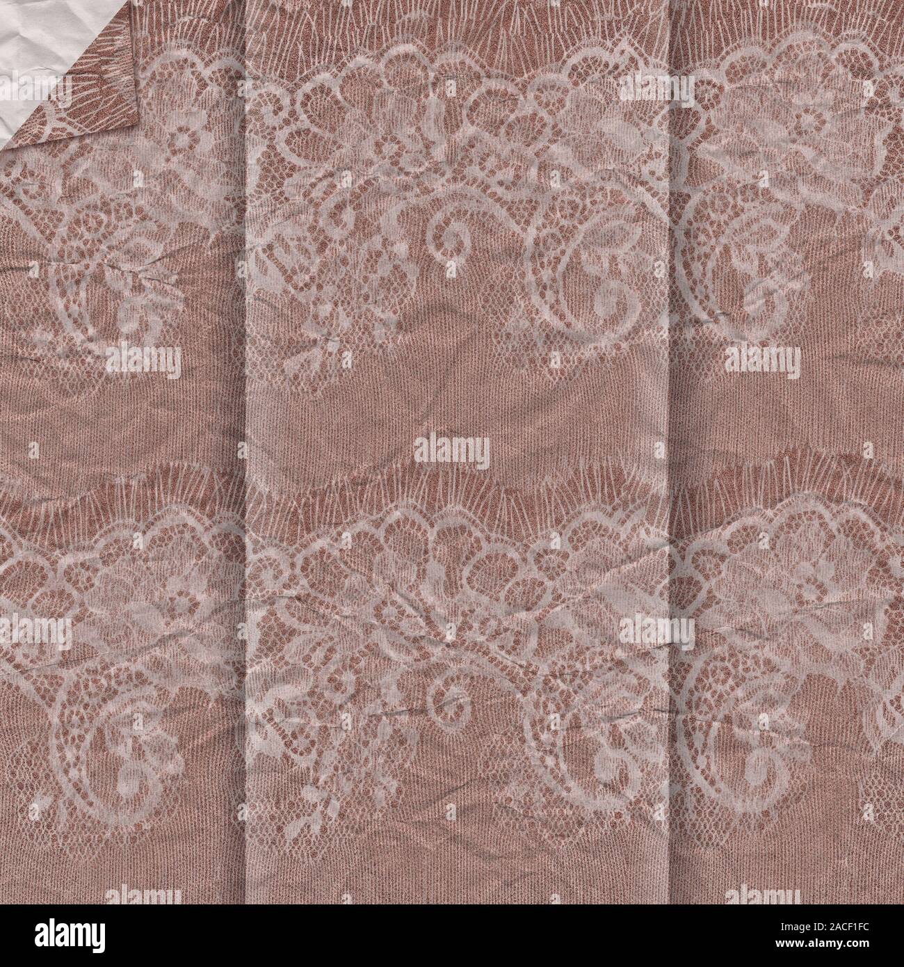 Ecru dentelle cacao abstrait arrière-plan coloré papier numérique 12x12 de fond texture abstrait. Banque D'Images