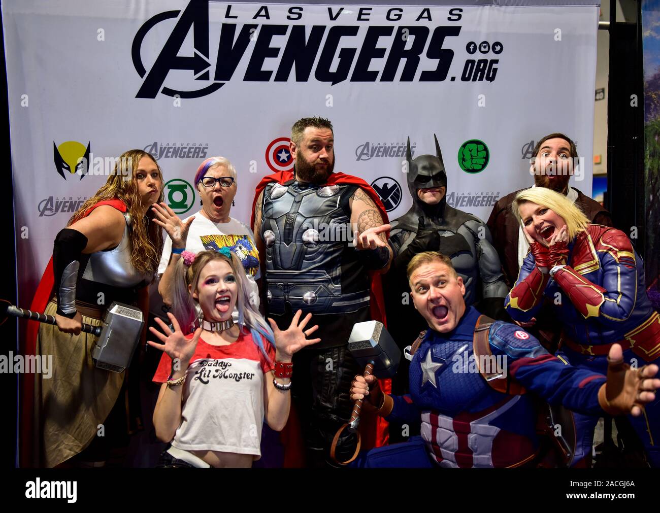 Las Vegas, le ComicCon Avengers Banque D'Images