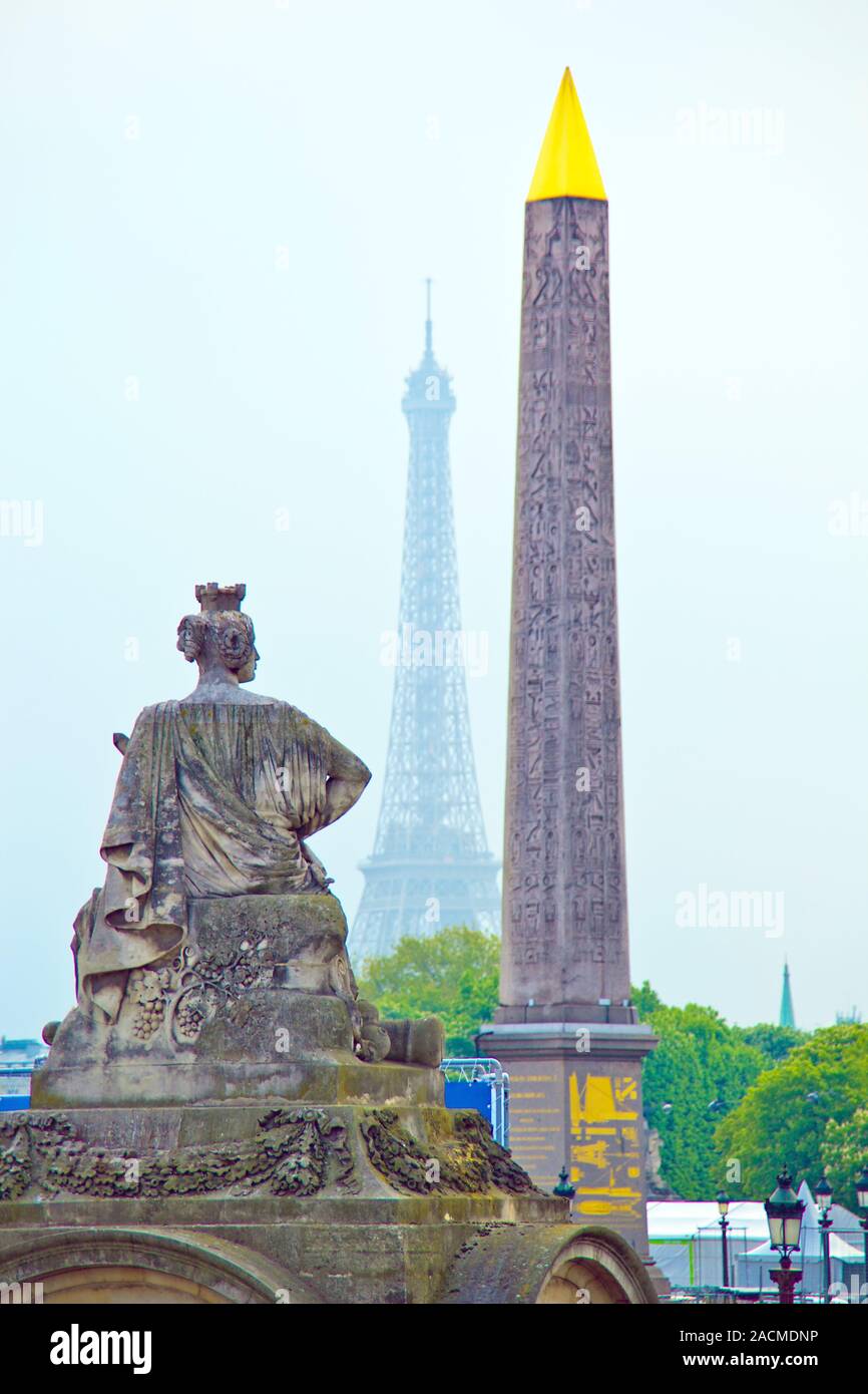 Paris, Frankreich. Place de la Concorde. Banque D'Images