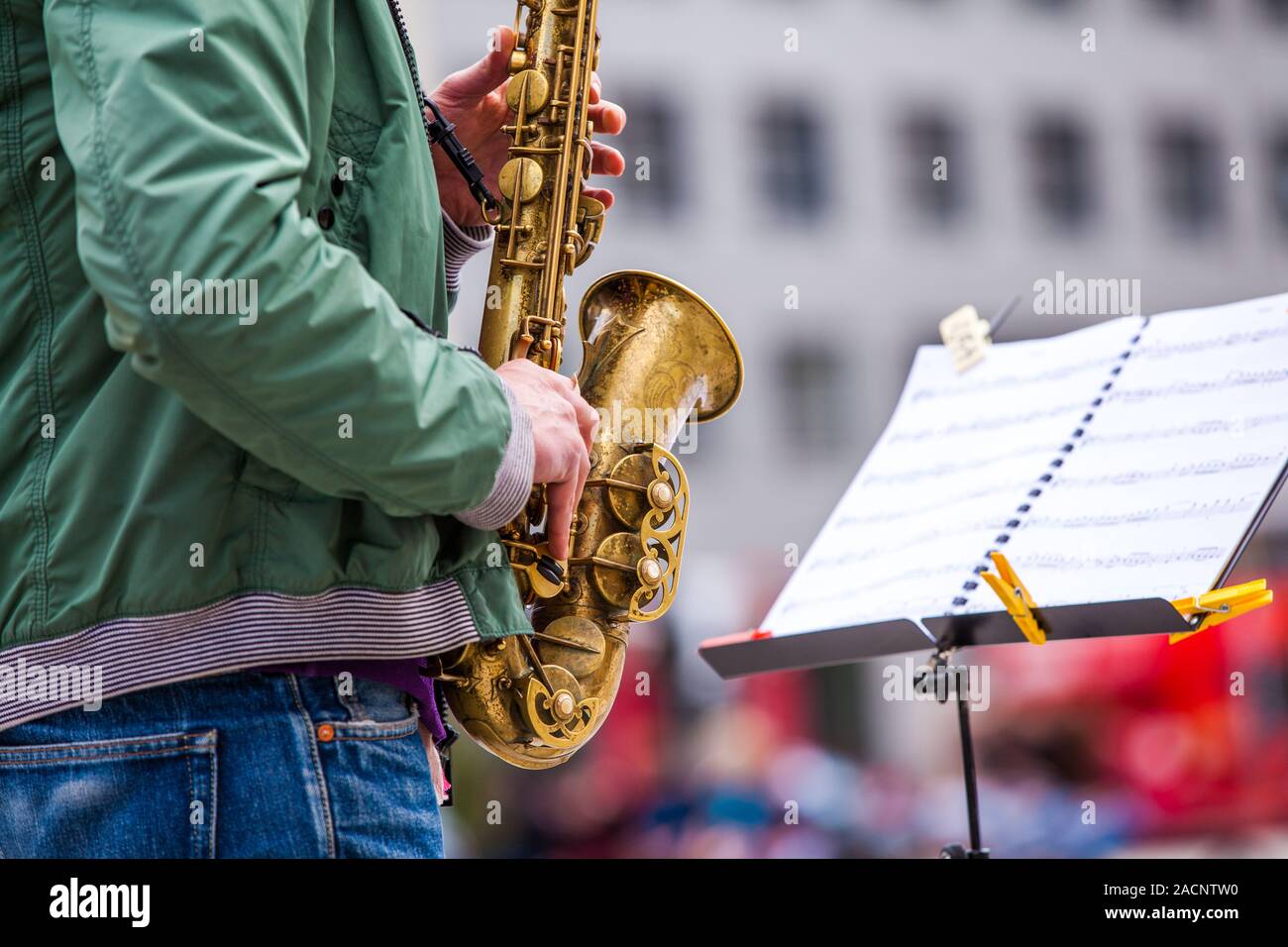 Saxophoniste Banque D'Images