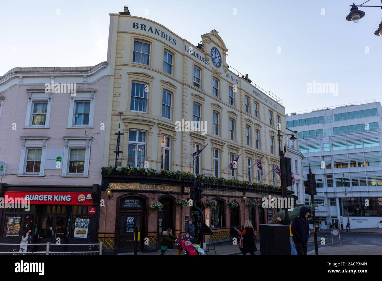Prince de Galles, Wimbledon, Londres Banque D'Images