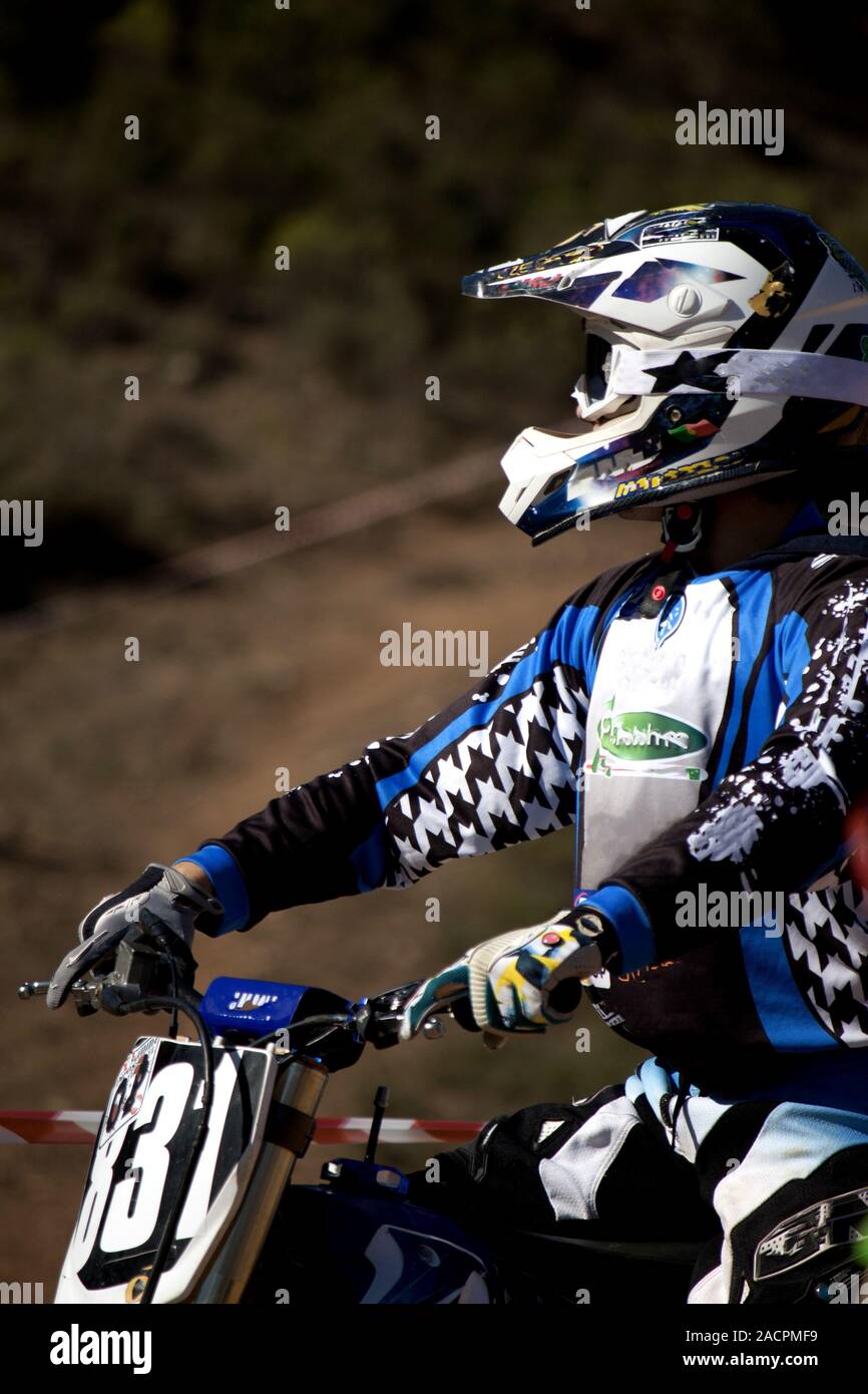 coureur de motocross Banque D'Images