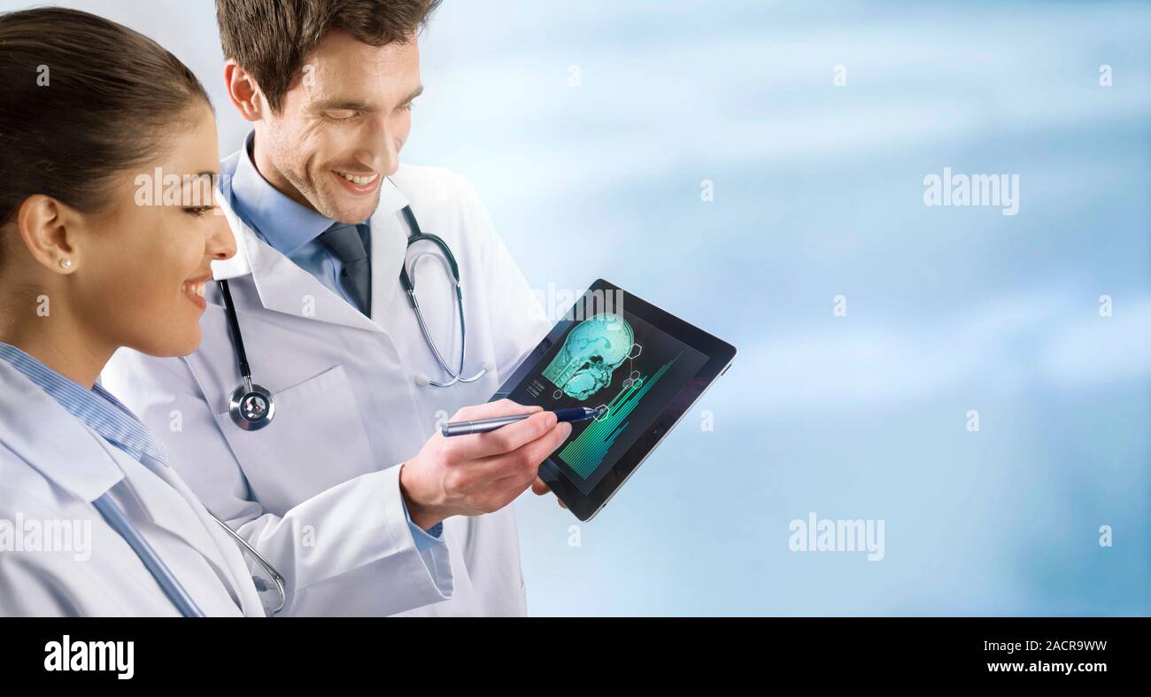 La télémédecine, conceptual image. Banque D'Images