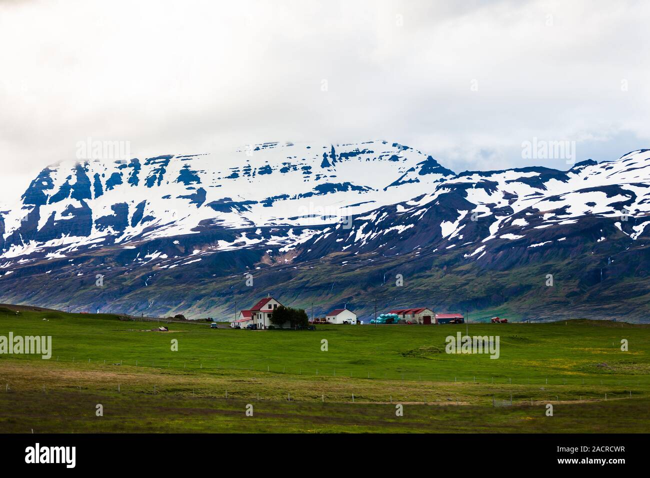 Ferme isolée sur l'Islande Banque D'Images