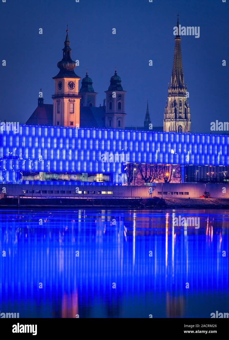 L'Autriche, Linz, musée Lentos Banque D'Images