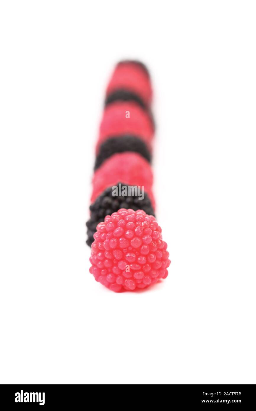 En gelée de fruits sous forme de baies candy Banque D'Images