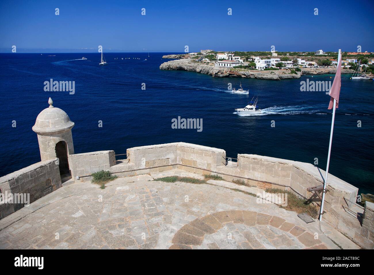 Le Château de Saint Nicolas, situé à l'Admiral Farragut, Ciutadella Park City, l'île de Minorque, Baléares, Espagne, Europe Banque D'Images