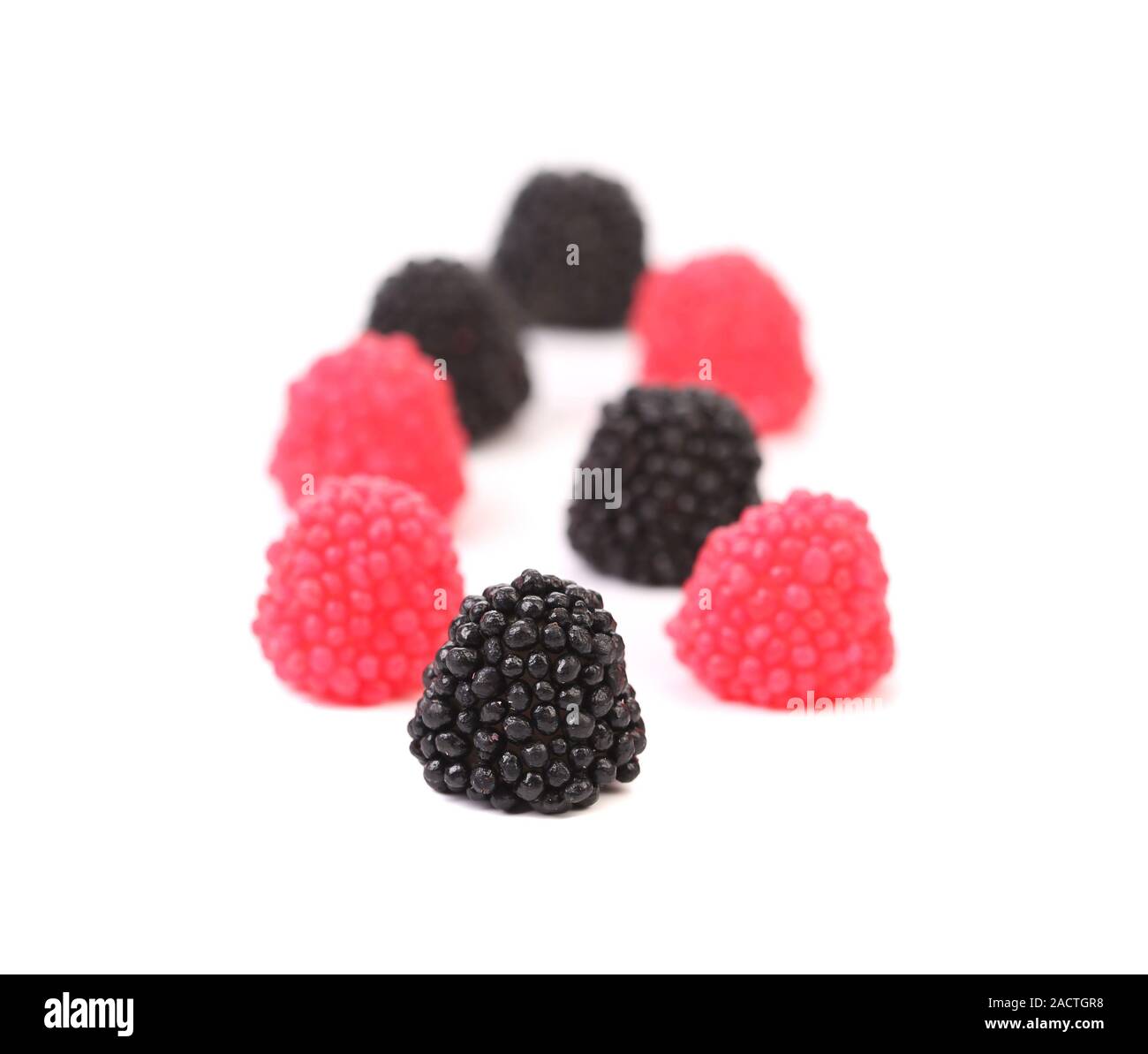 Jelly fruit comme Blackberry. Banque D'Images