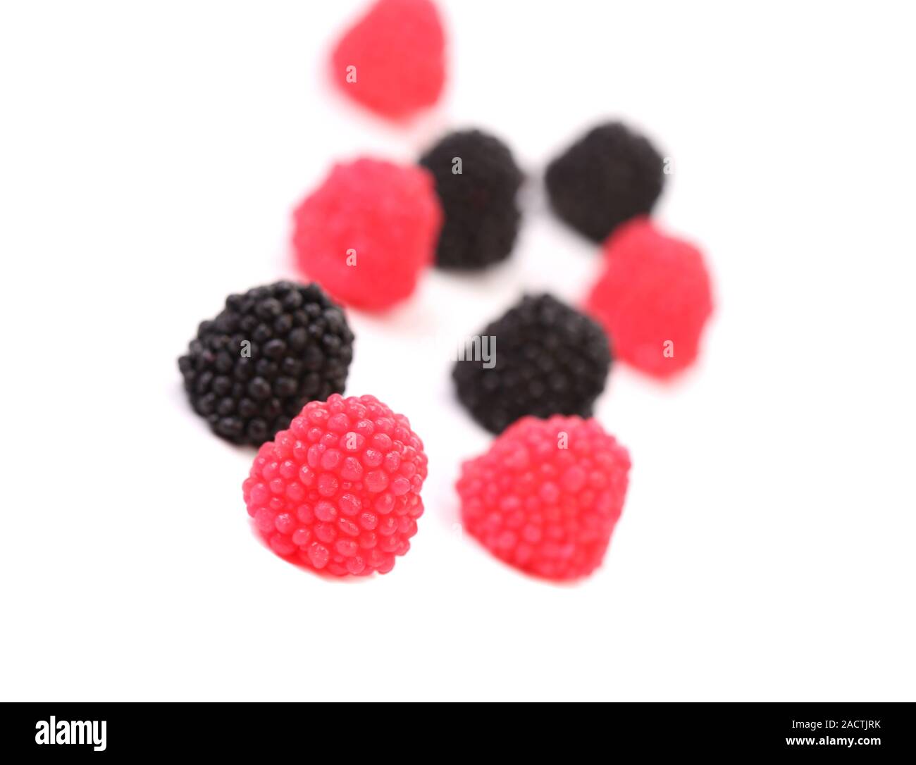 Jelly fruit comme Blackberry. Banque D'Images