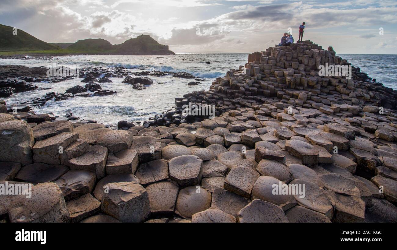 Giant's Causeway Irlande Banque D'Images