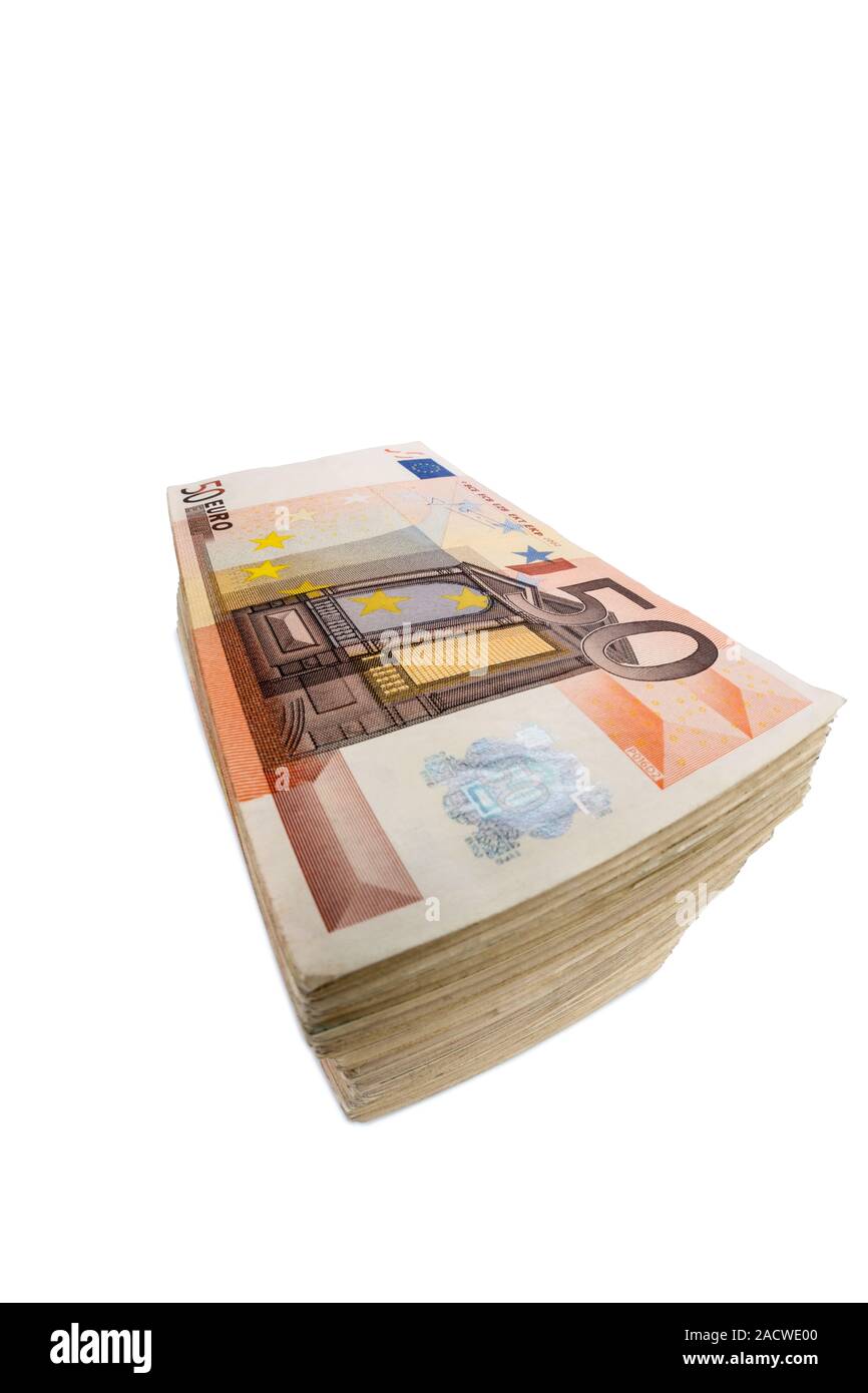 De nombreux billets en euros Banque D'Images