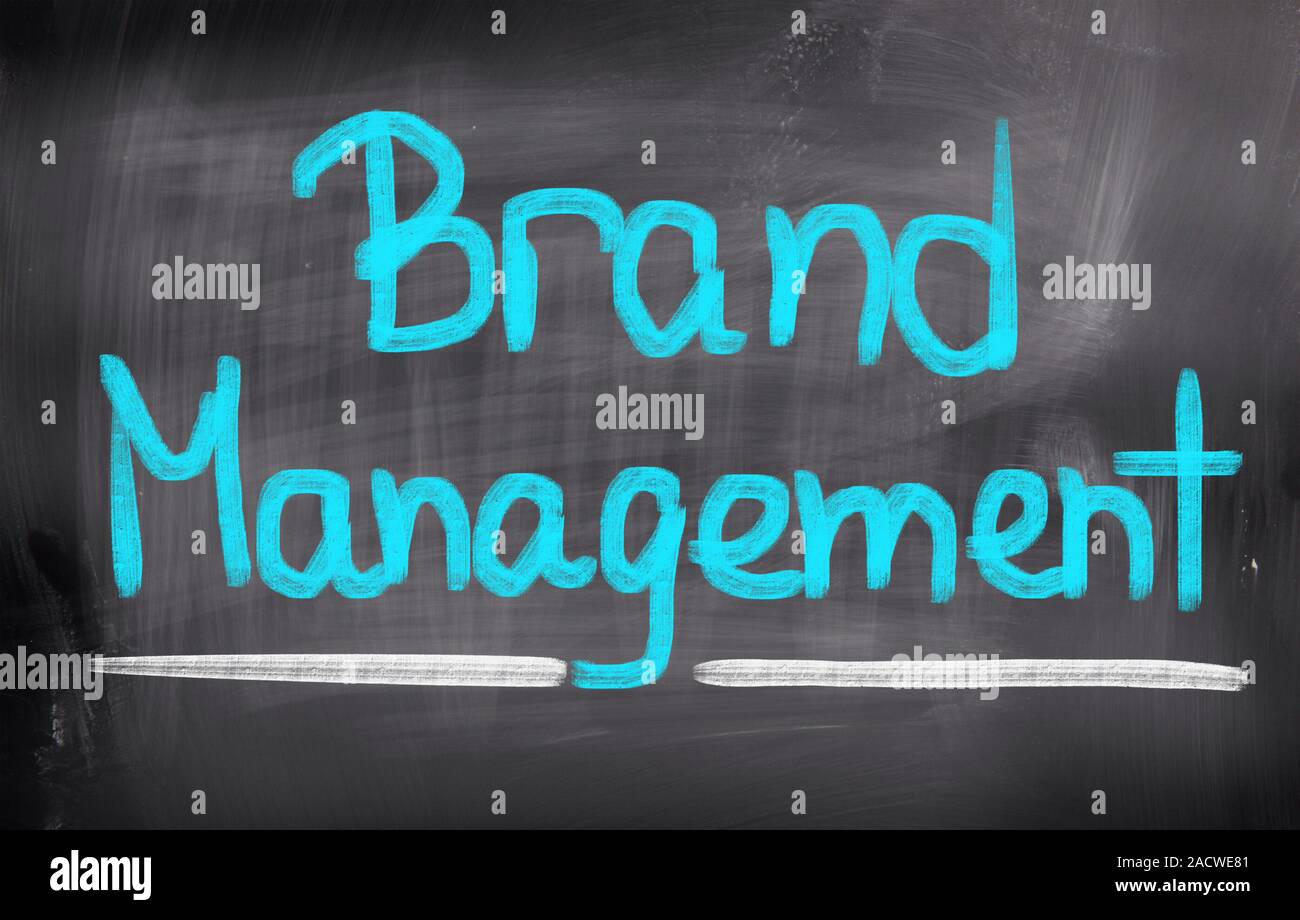 Concept de gestion de la marque Banque D'Images