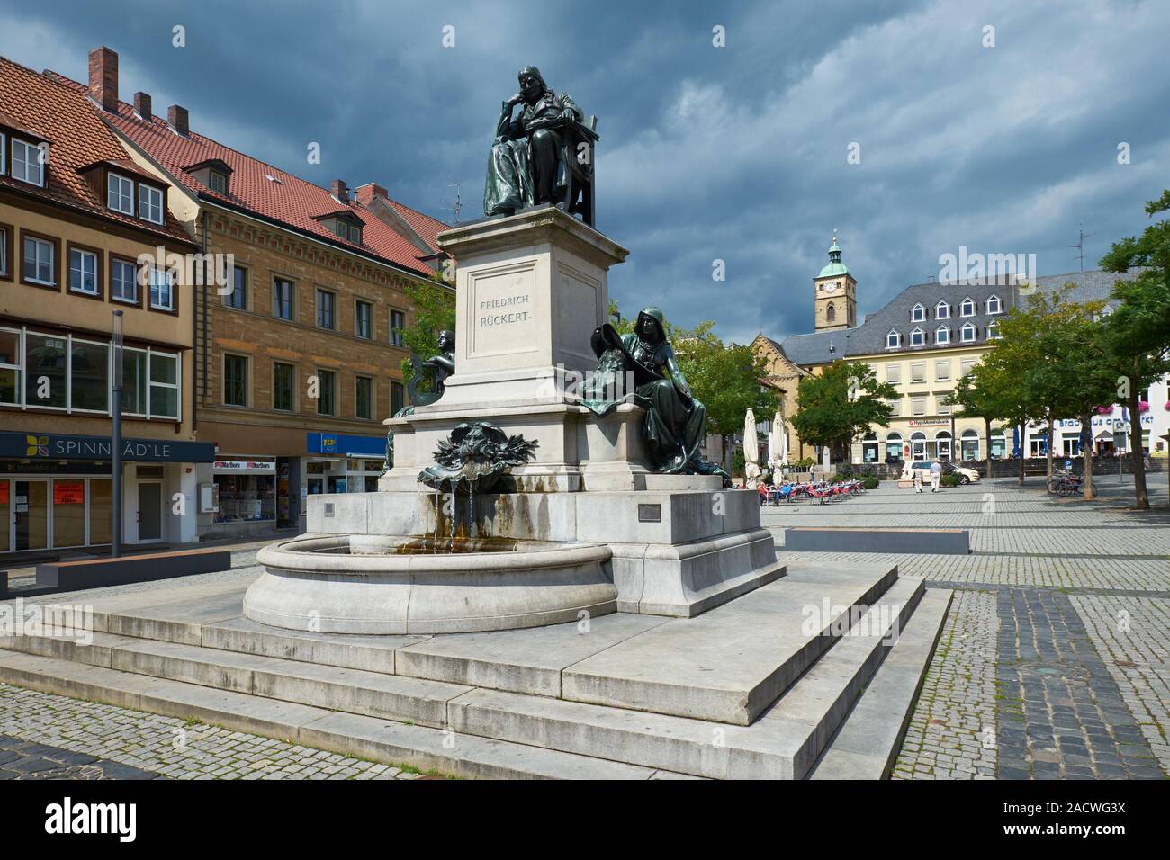 Vue sur la ville Schweinfurt, en Basse-franconie, Allemagne Banque D'Images